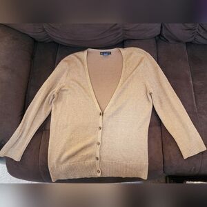 New York & Company Button Up Metallic Shirt.